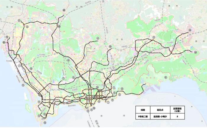 深圳地铁线路图 2022年图片