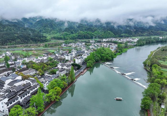 安徽休宁:烟雨山村春色美|云山镇|山村|休宁县_新浪新闻
