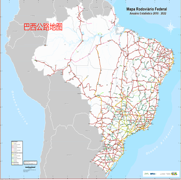 巴西公路运输公路运输很重要,但它的成本更高,特别是和水路和铁路相比