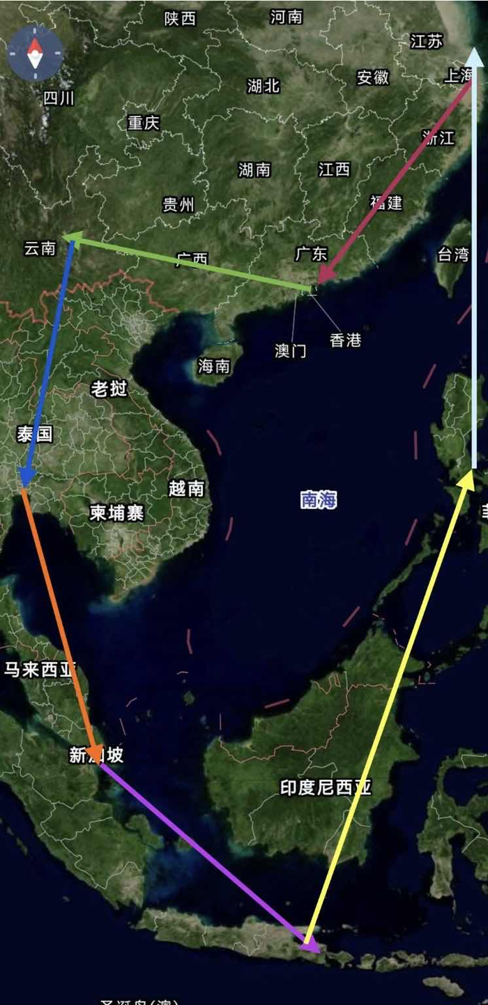 江夏坐公交去新加坡路线示意图 受访者 供图