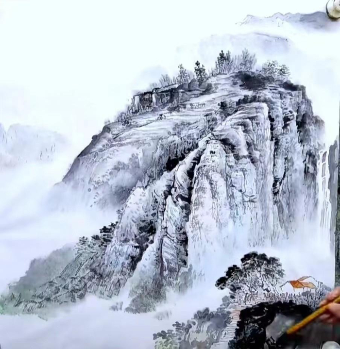 在创作实践中,不断探索中国画,书法及篆刻艺术多维度的文化元素及内核