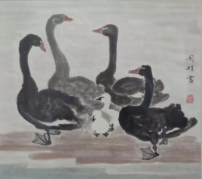 在艺术的道路上静静地走——记当代青年艺术家周娟|周娟|书法|审美