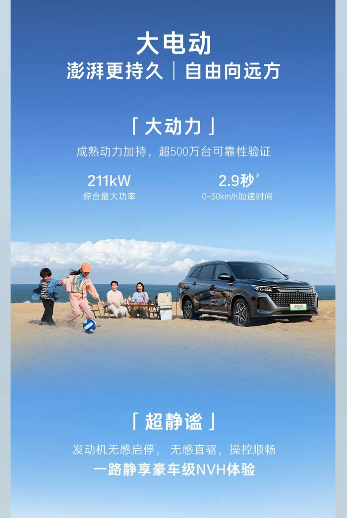 比亚迪混动华为车机赛力斯蓝电e5荣耀版上市998万元起