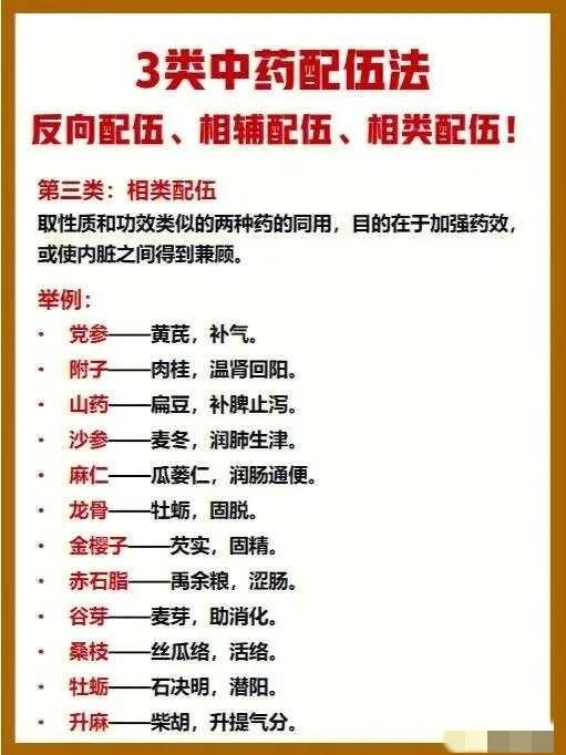 中药相辅,反向和相类配伍汇总|中药_新浪新闻