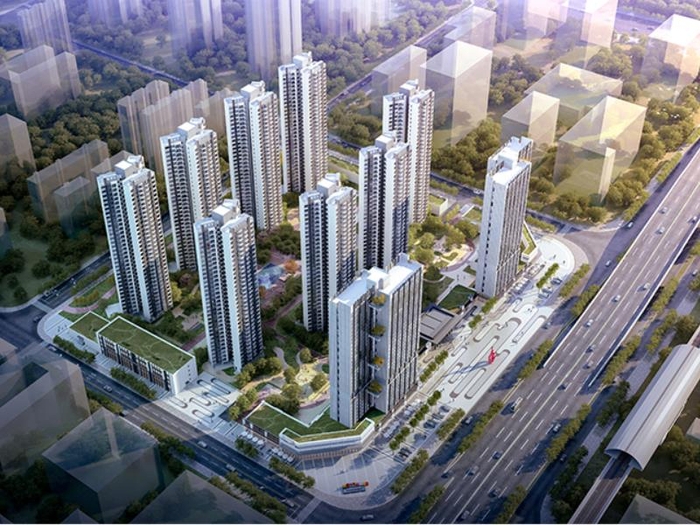 约11000元/㎡!江海合景领峰主售三居室