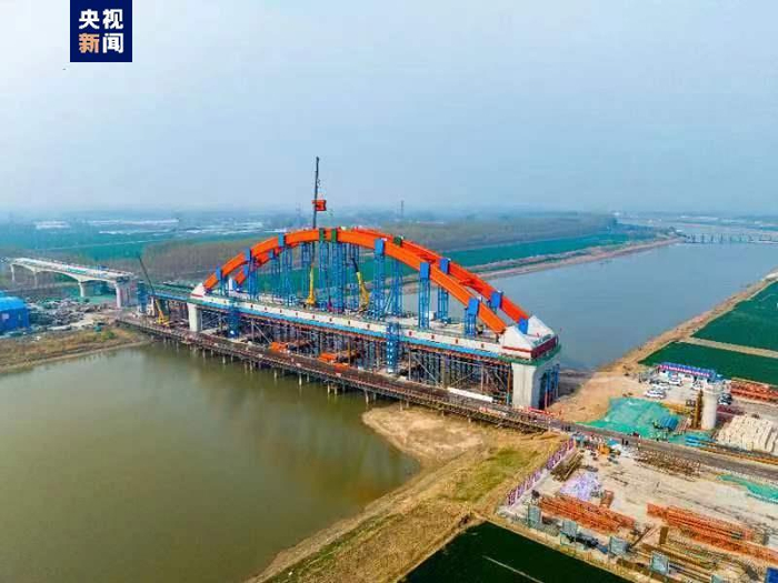 济滨高铁跨徒骇河系杆拱顺利合龙|京沪高铁|徒骇河|合龙_新浪新闻