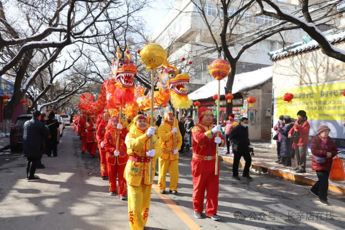 今年元宵节前夕，长辛店大街复现了老镇民间花会的热闹习俗 丰台文旅集团供图