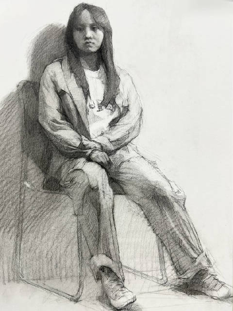 鞠神来袭鞠煜林老师最新全身素描示范给大家带到喽收藏慢慢看吧