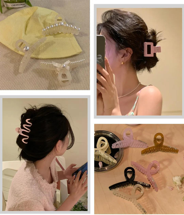 别再披头散发了今春流行奶奶发饰好看巨显脸小