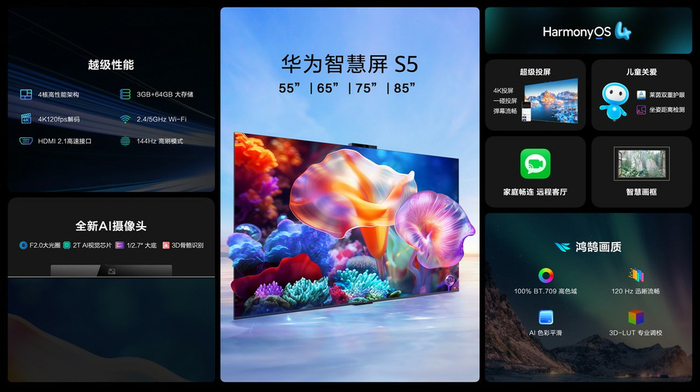华为智慧屏s5新品上市为客厅带来更多智慧新玩法