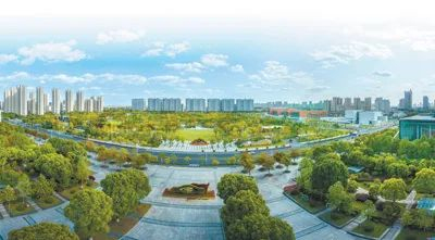 太仓高新区绿树如茵，环境优美。曹健 摄