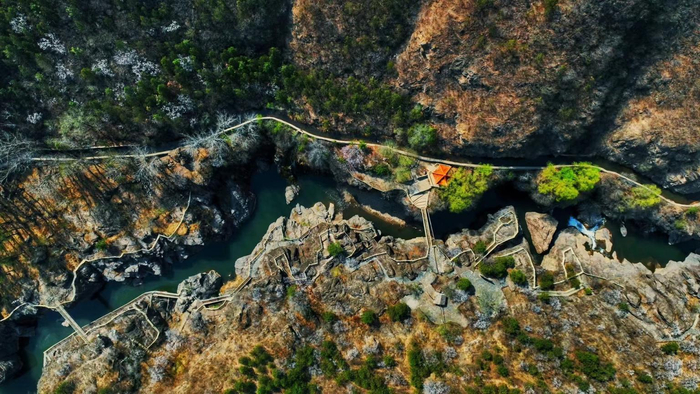 春和景明,延庆百里山水画廊生机勃勃|百里山水画廊|延庆|乌龙峡谷