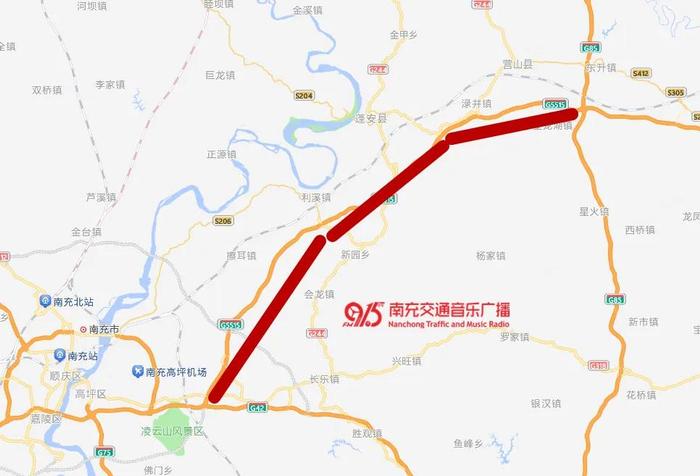 南充高速公路规划图片