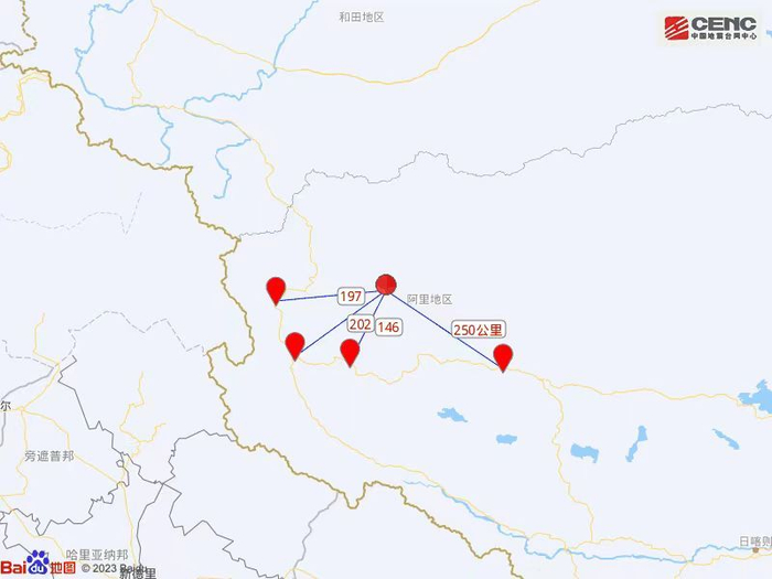 西藏阿里地区日土县发生52级地震震源深度10公里