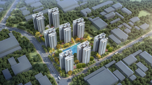 ▲常平镇金美村旧改项目效果图