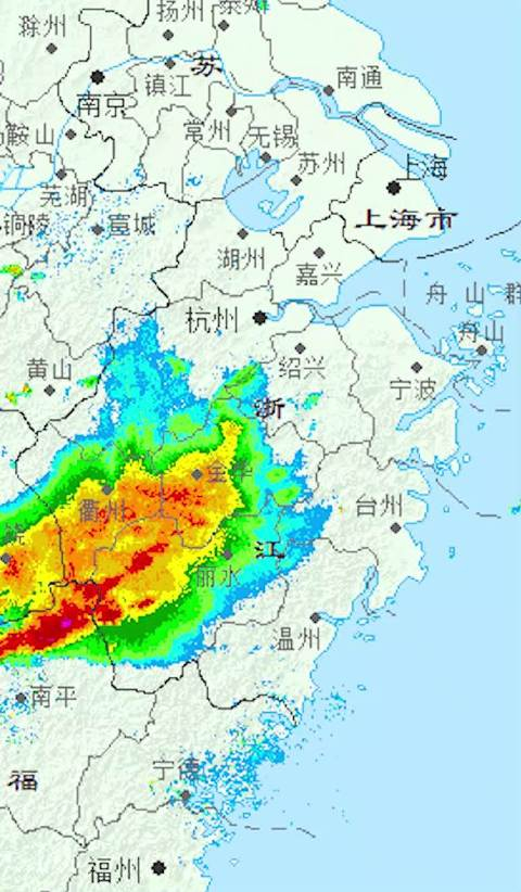 浙南南部复刻昨日天气下午至傍晚前丽水的龙泉庆元景宁