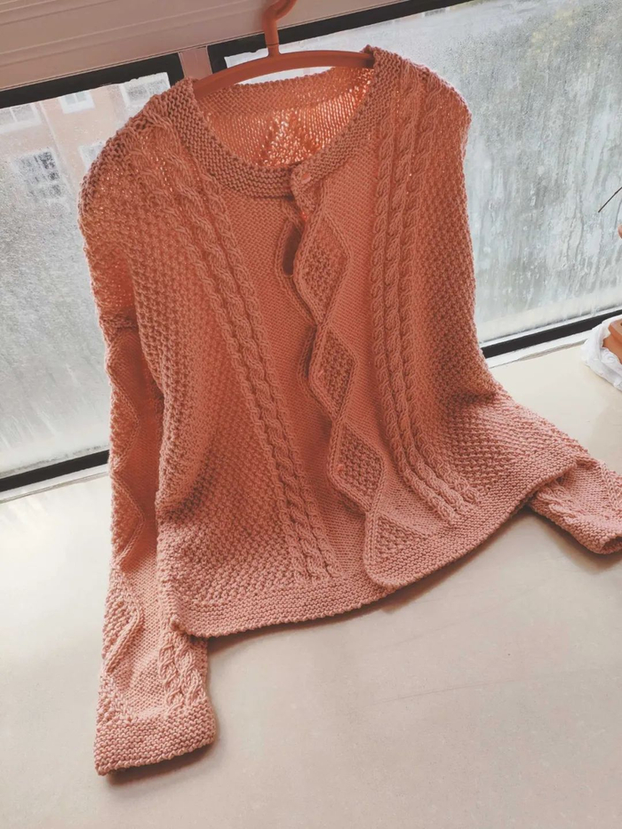 胸围:53公分 衣长:58公分袖长:51公分本作品转载自 编织人生论坛 作者