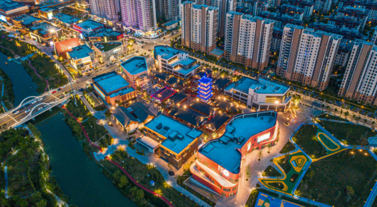 双清湾水街夜景 庞诚摄