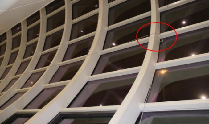 部分水平生命线固定点已捆绑在钢结构支架上