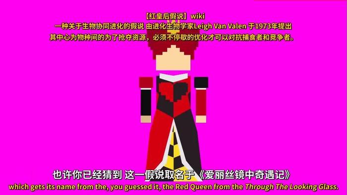 (《愛麗絲夢游仙境》中的紅皇后理論假說)