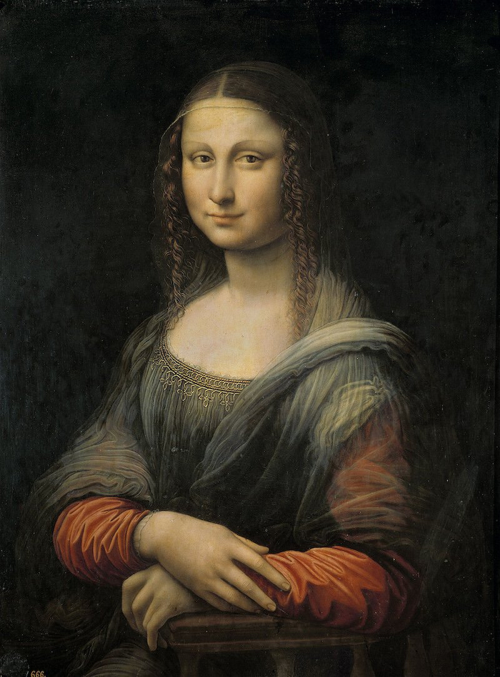 修复以前的普拉多蒙娜丽莎为黑色背景