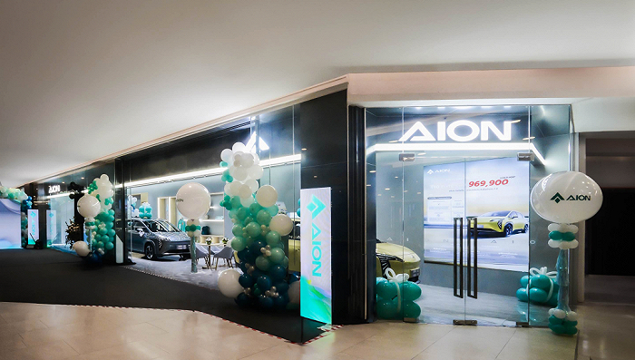 泰国曼谷的广汽埃安展厅。图源：和谐集团官网
