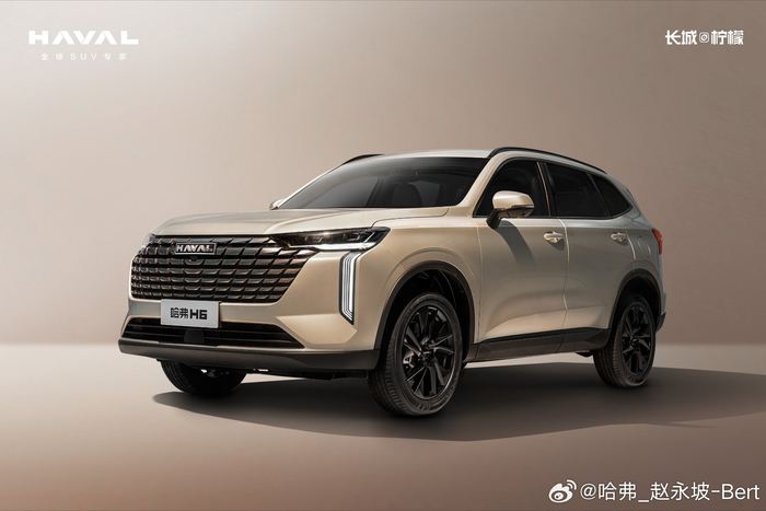 新一代哈弗h6官图发布外观焕然一新