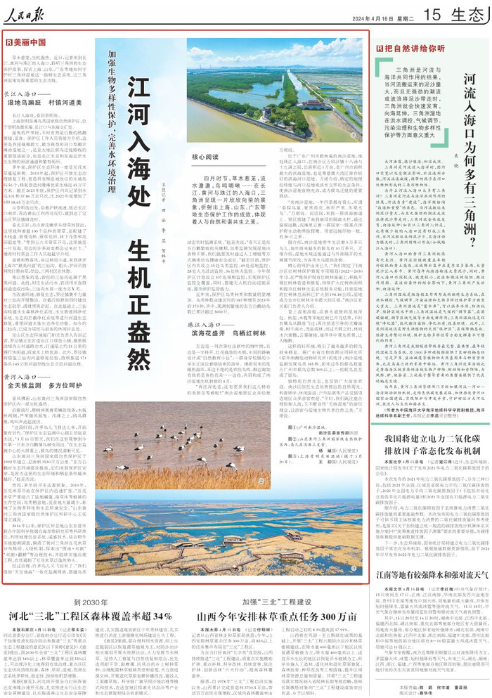 人民日报记者来到东营黄河入海口聆听三角洲的生态保护故事