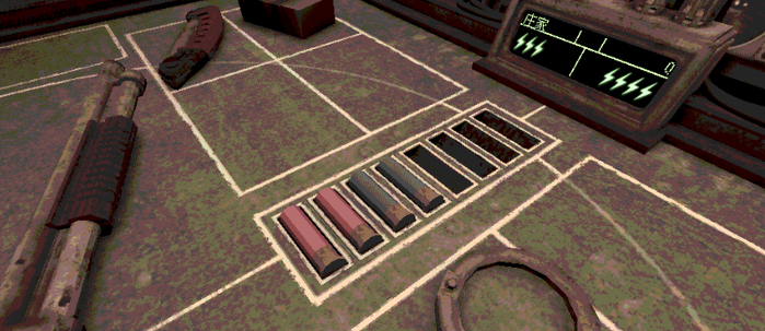 双方的生命值显示在右端的电子屏幕上