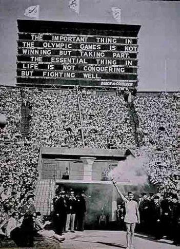 1948年伦敦奥运会开幕式上的火炬接力