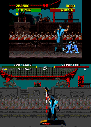 任天堂版和开启秘籍的世嘉版处决技对比