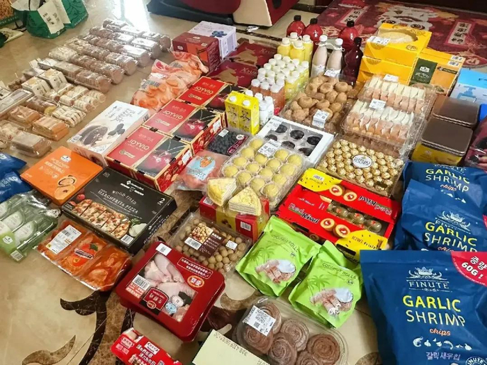 代购回县城的山姆产品。讲述者供图