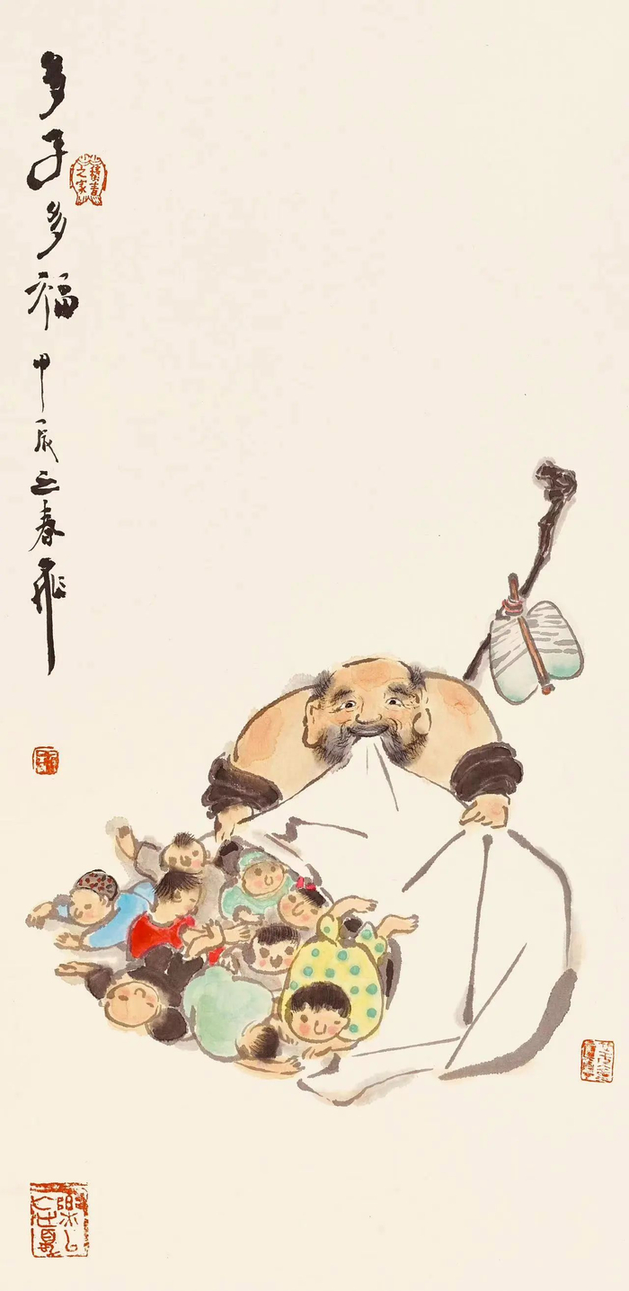 活泼泼的简笔水墨人物为新海派艺术"点睛"|水墨|上海市|钟馗_新浪新闻