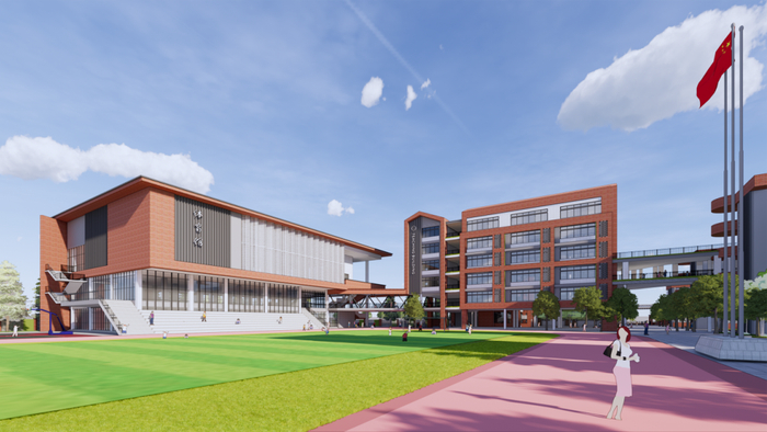 平洲二中(平洲二中改建效果图)位置:佛山市南海区桂城街道大德路15号