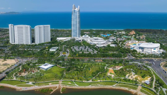 海棠河公园示范区一角