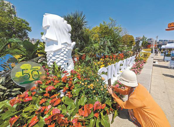             新加坡展园  本版图片  本报记者  陶磊  摄          