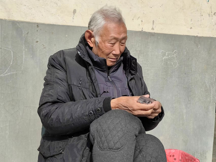 　　2024年1月29日，为弟弟申诉奔波了8年的李奎星在自家院外休息，此时他已被诊断出胰腺癌晚期。新京报记者 韩福涛 摄