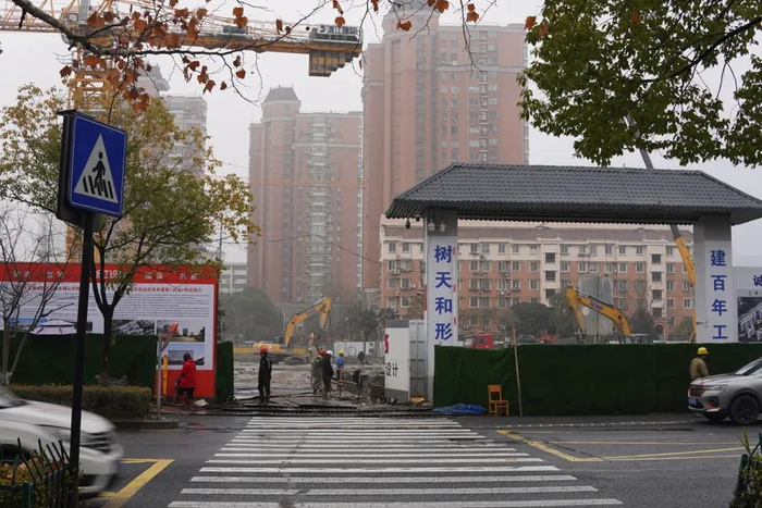 浙工新村施工现场。周驰昱 摄