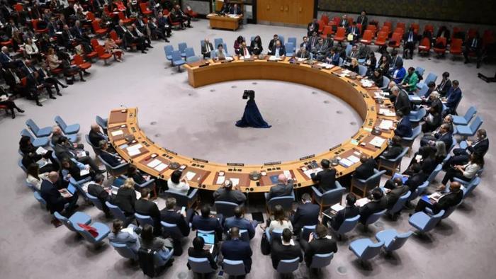 4月18日，联合国安理会就中东局势举行会议。图源：美媒