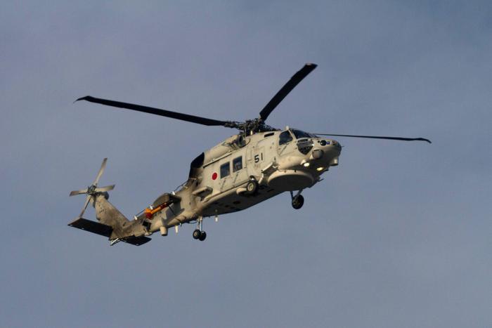 日本SH-60K“海鹰”直升机 资料图 图源：美媒