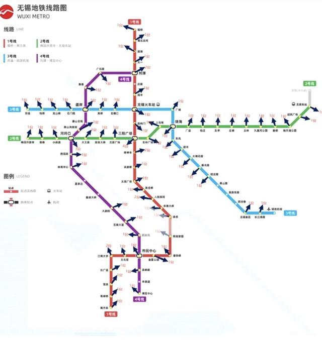 无锡市地铁1号线路图图片