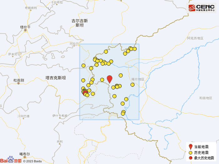 新疆克孜勒苏州阿克陶县发生3.1级地震