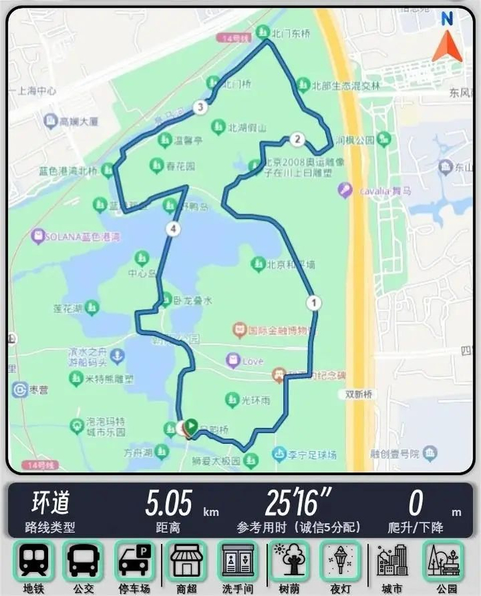 跑步路线图源:"北京朝阳"微信公众号,小红书@北京特色地标体验官黑白