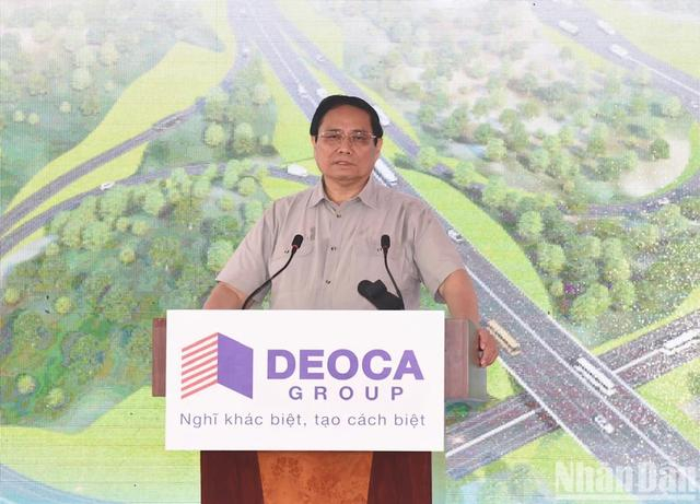 4月21日，范明政出席开工仪式。图自越南《人民报》 