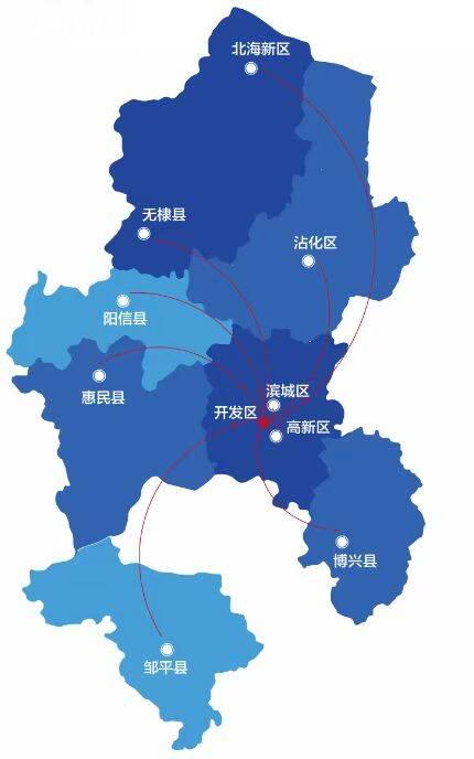 滨州各县地图全图图片