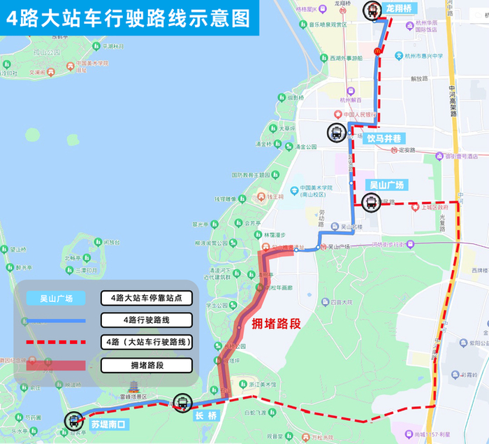 上中河高架,穿天目山路快速通道,走灵溪隧道公交专用道后一路直