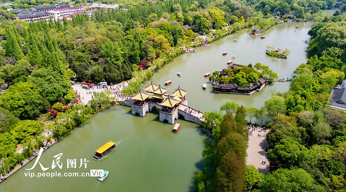 江苏扬州:瘦西湖美景迎客来