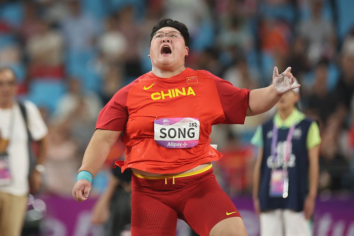 铅球后起之秀宋佳媛。