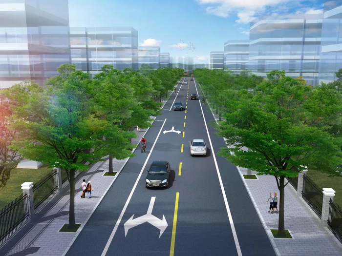 建成后道路效果图
