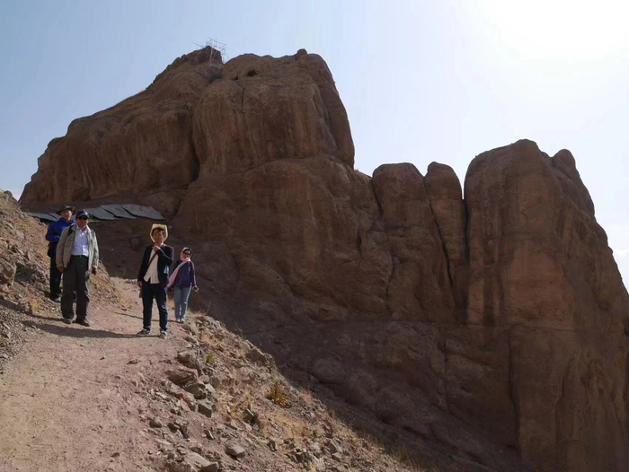 2016年，荣新江在伊朗考察